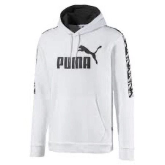 Puma White Hoodie Pullover Sweater - Picture 1 of 12